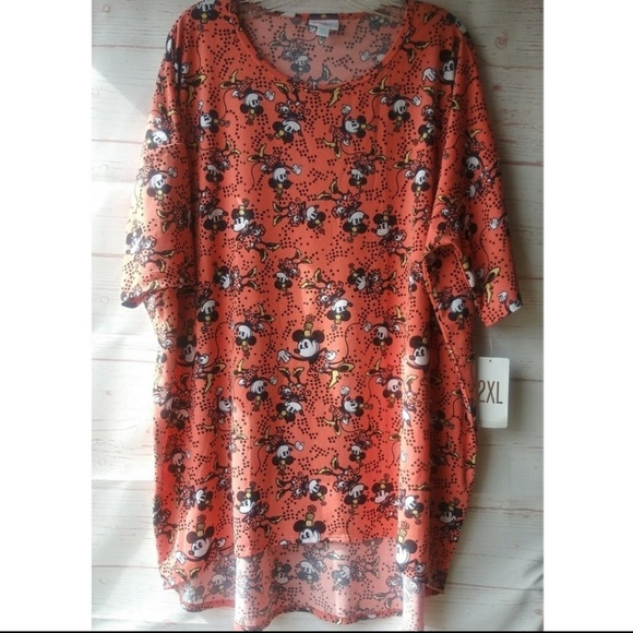 Lularoe Irma Minnie Mouse Print Tunic Sz 2XL - Picture 2 of 6